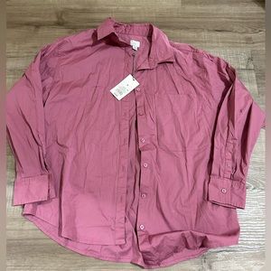 Pink Button Up Blouse